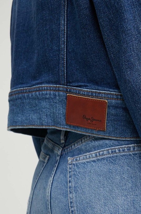 Pepe Jeans kurtka jeansowa CROPPED JACKET PL402431HV3 granatowy
