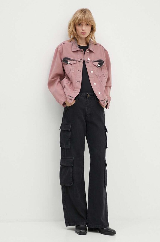 Джинсовая куртка Moschino Jeans 0502.8222 розовый AW24