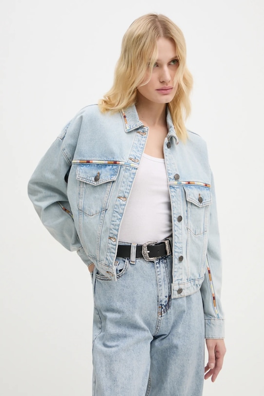 Traper jakna BA&SH Planet friendly plava 1H24FOX