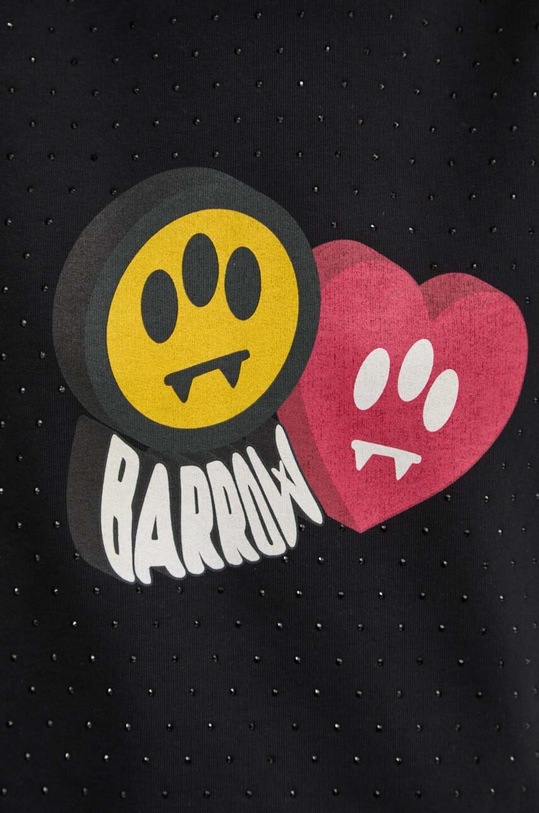 Bavlněná mikina Barrow F4BWWOSW110 černá