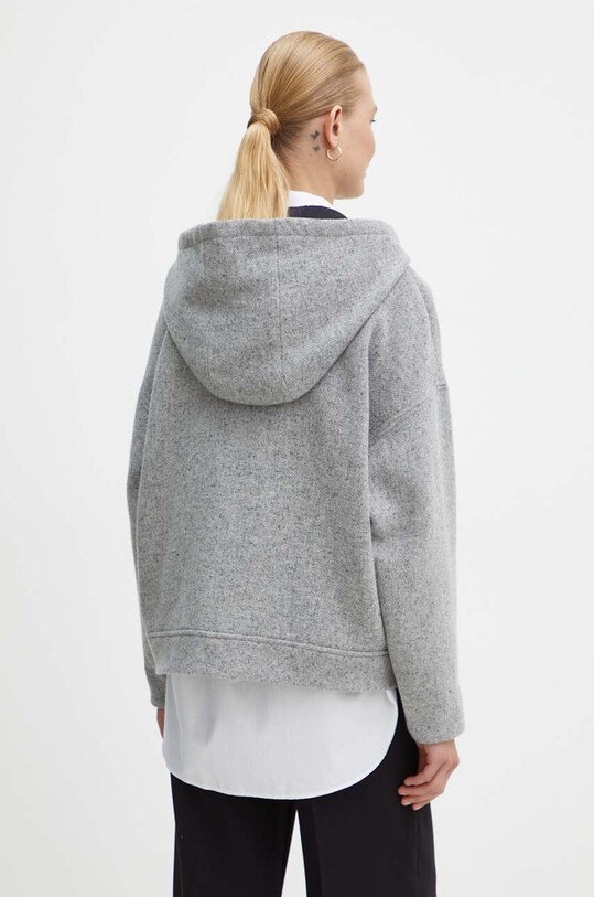 Îmbrăcăminte Elisabetta Franchi geaca de lana GB00146E2 gri