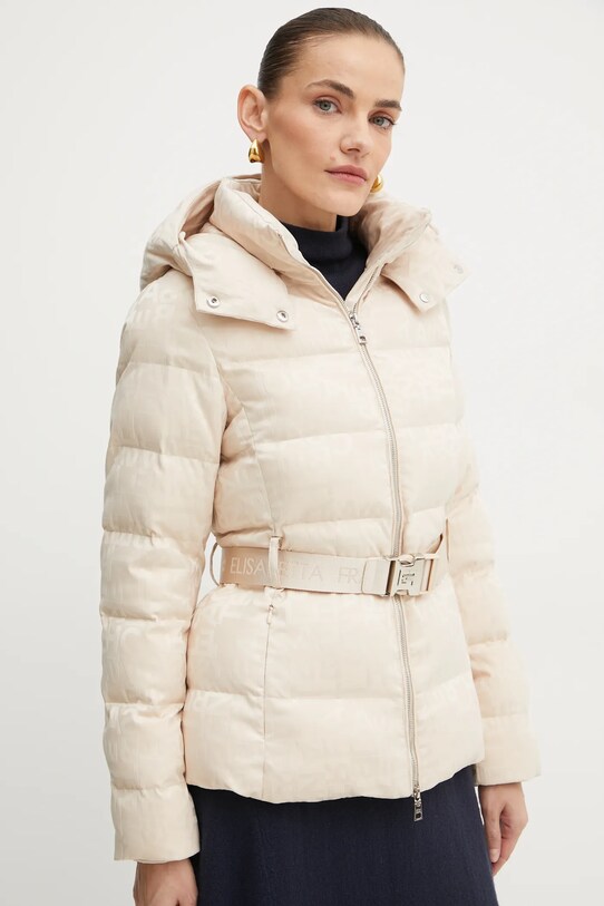 Куртка Elisabetta Franchi с утеплением бежевый PI70D46E2