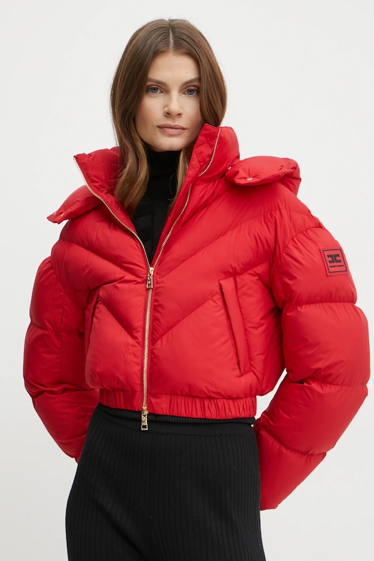 Куртка Elisabetta Franchi с утеплением красный PI73D46E2