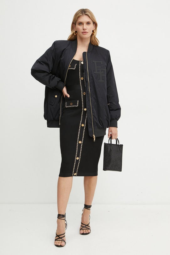 Elisabetta Franchi kurtka PI74D46E2 czarny AW24