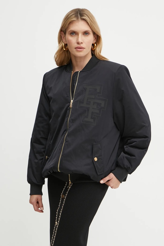 Куртка Elisabetta Franchi чорний PI74D46E2