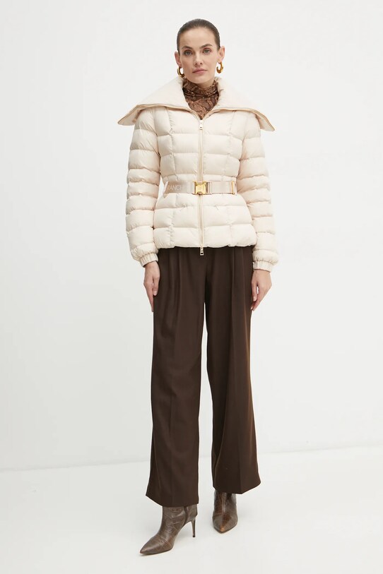 Jakna Elisabetta Franchi PI76D46E2 bež AW24