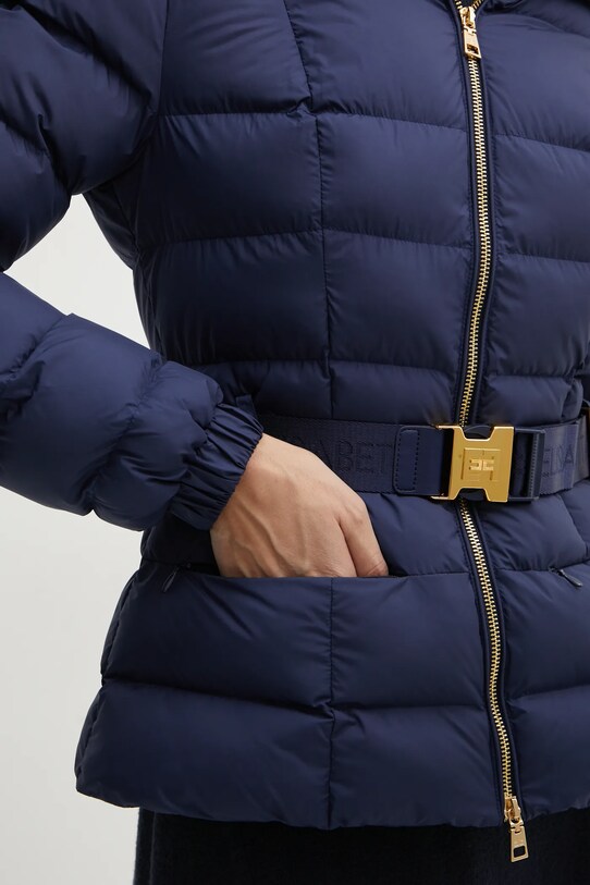 Elisabetta Franchi geaca PI76D46E2 bleumarin