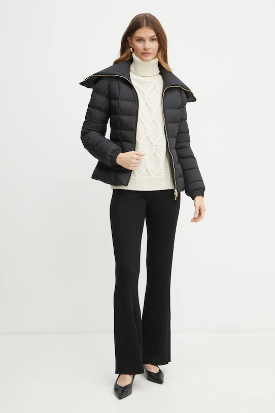 Bunda Elisabetta Franchi PI76D46E2 čierna AW24