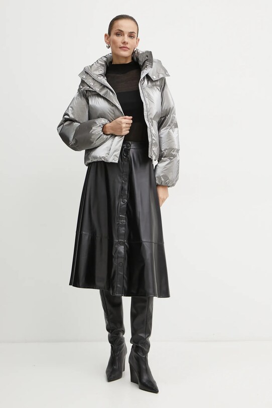 Elisabetta Franchi kurtka PI77D46E2 srebrny AW24
