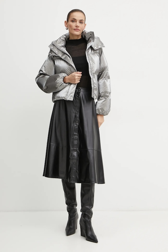 Куртка Elisabetta Franchi PI77D46E2 серебрянный AW24