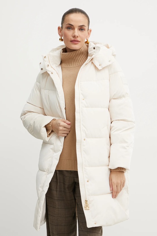 Elisabetta Franchi kurtka beżowy PI79Z46E2