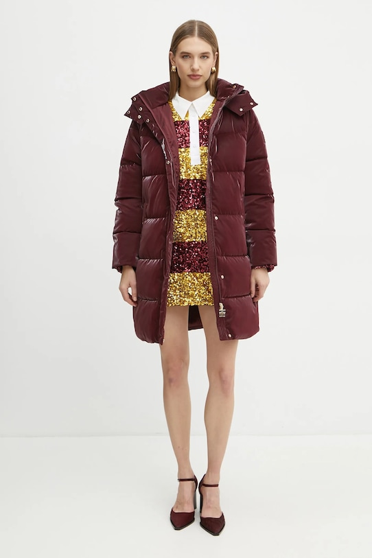 Bunda Elisabetta Franchi PI79Z46E2 burgundské AW24