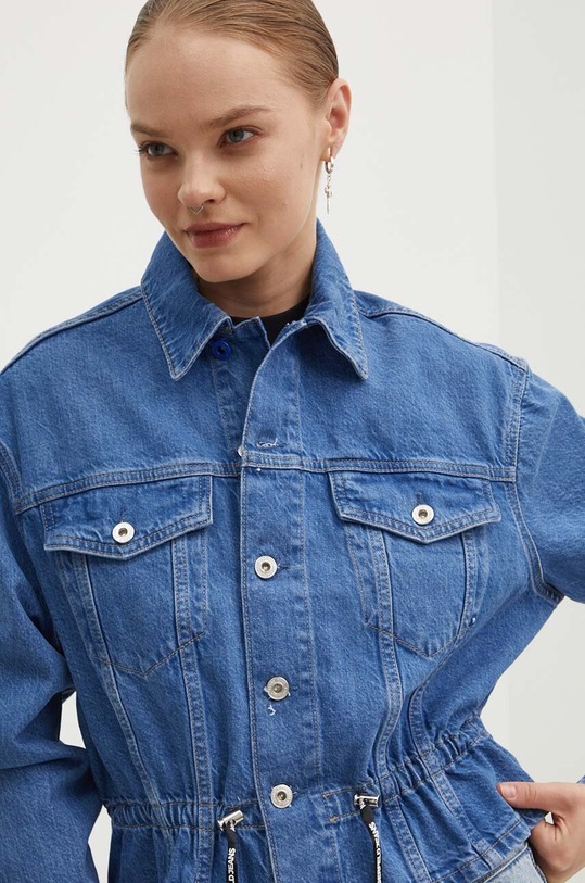 Karl Lagerfeld Jeans kurtka jeansowa niebieski 245J1400