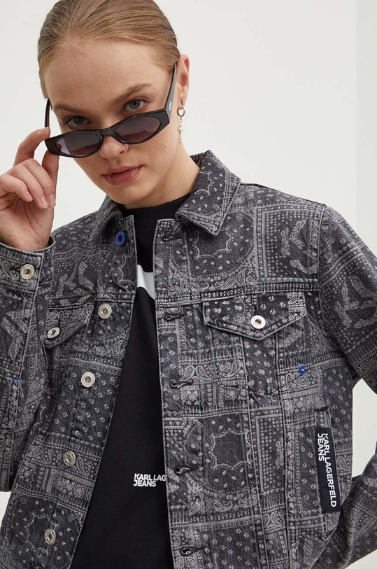 Karl Lagerfeld Jeans geacă din denim negru 245J1402