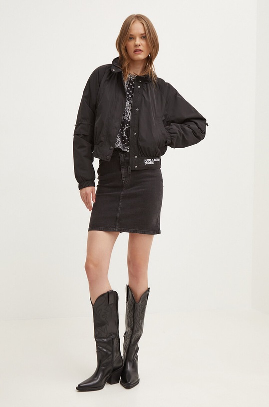 Karl Lagerfeld Jeans geaca 245J1500 negru AW24