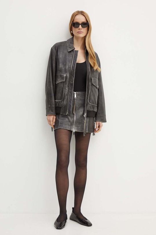 MAX&Co. geaca de piele 2426446021200 negru AW24