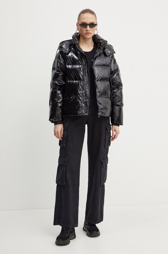 Пухова куртка Karl Lagerfeld 245W1503 чорний AW24