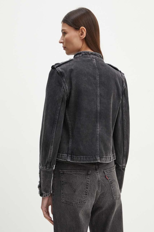Odzież The Kooples kurtka jeansowa FBLO29030J czarny