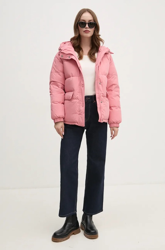 Péřová bunda United Colors of Benetton 2JF8DN061 oranžová NC24