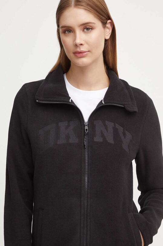 Fleecová mikina Dkny čierna DP4J9479
