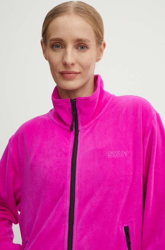 Флісова кофта Dkny рожевий DP4J9484