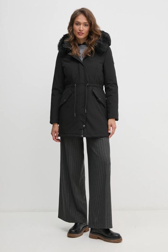 Parka Dkny s podšívkou černá DLEMPT22