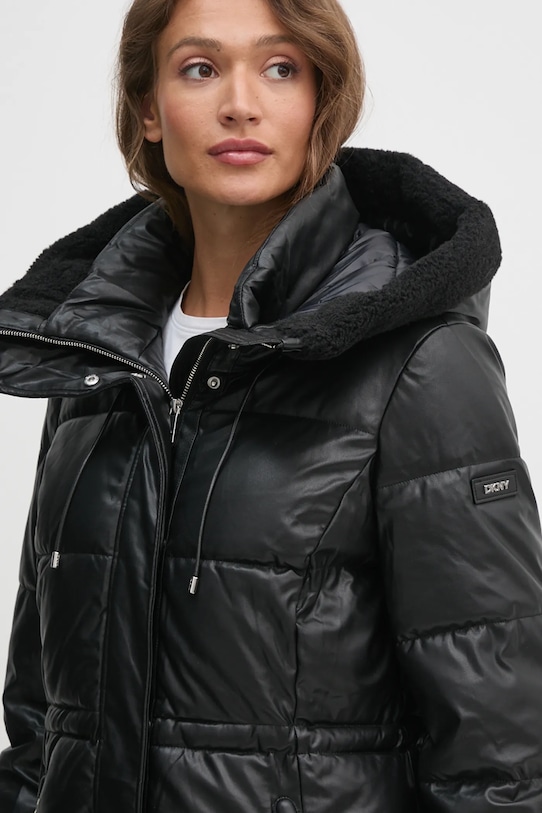 Dkny kurtka czarny DLEMPN75