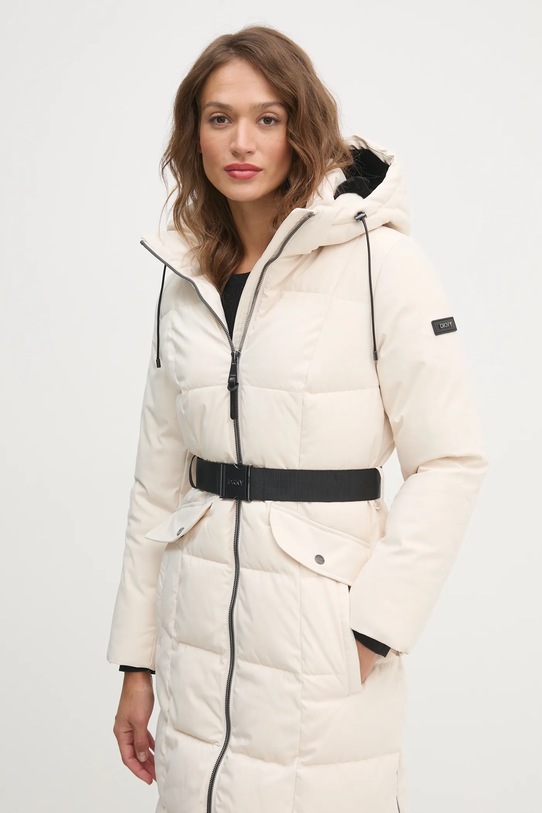 Dkny kurtka DLEMPP55 beżowy