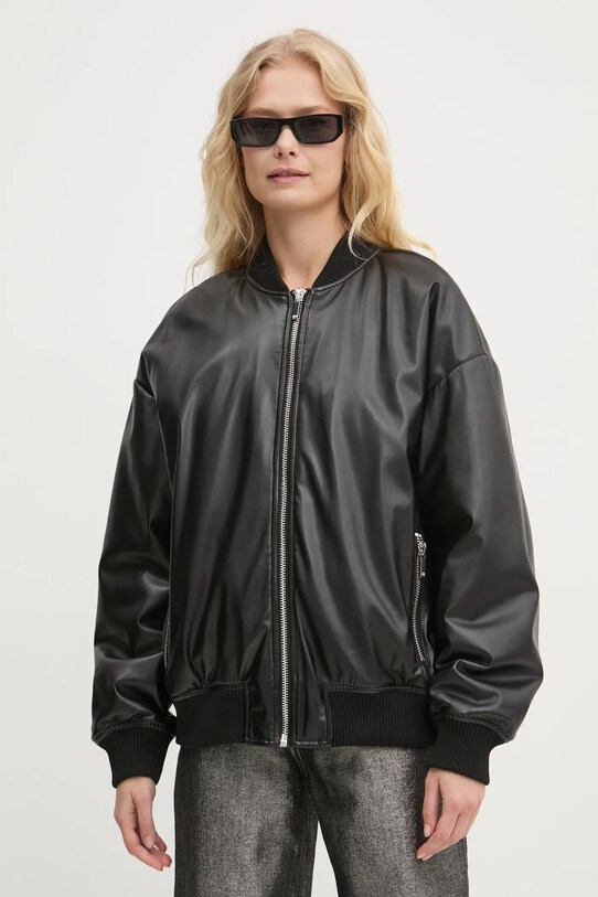 Chiara Ferragni geaca bomber negru 77CBSH01