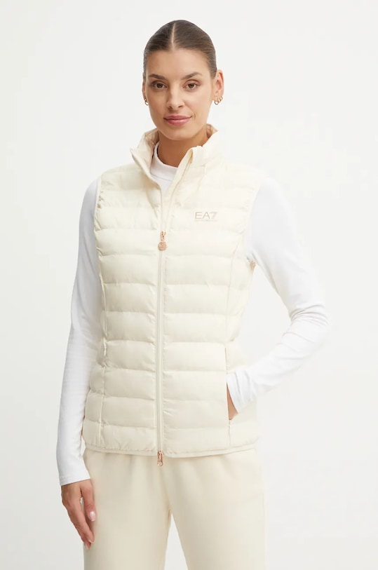 EA7 Emporio Armani bezrękawnik bez kaptura beżowy TNGPZ.6DTQ06.0711