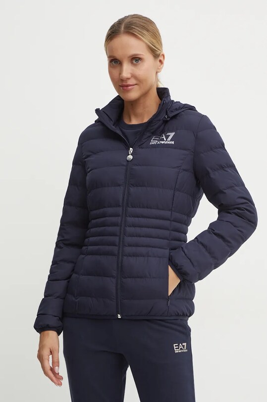 Куртка EA7 Emporio Armani с капюшоном тёмно-синий TNF8Z.8NTB23.1562