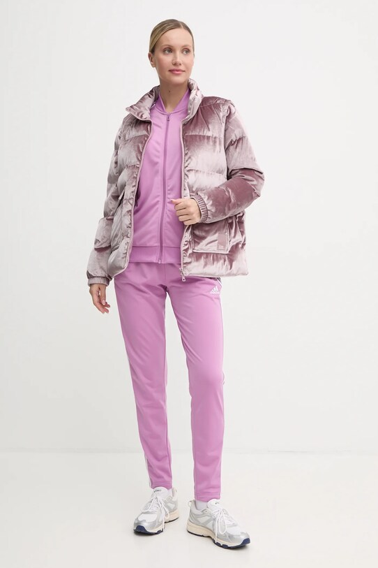 EA7 Emporio Armani bársony kabát TNGBZ.6DTB06.1341 rózsaszín AW24