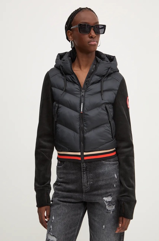 Superdry rövid kabát enyhén szigetelt fekete W5011727A.02A