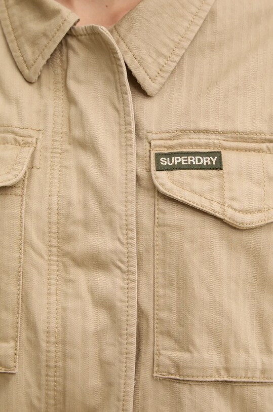 Superdry kurtka bawełniana W5011761A.5CL beżowy