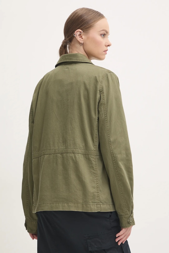 Ρούχα Βαμβακερό μπουφάν Superdry W5011761A.A2Q πράσινο