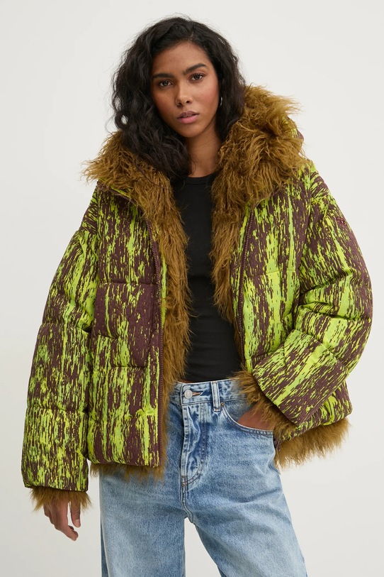 Diesel giacca reversibile W-ASABI foderato verde A14541.0PITQ