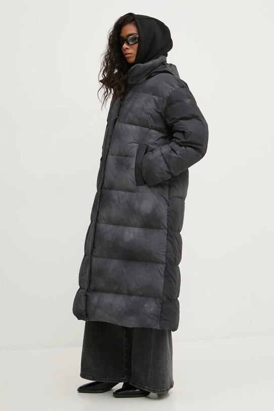 Diesel kurtka puchowa W-RAVEEL-LONG-FEM szary A14658.0CBCS