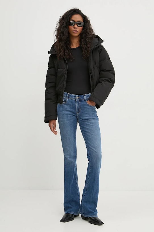 Diesel kurtka puchowa W-PEYT-SHORT-NEW-P1 A15356.0GHBZ czarny AW24