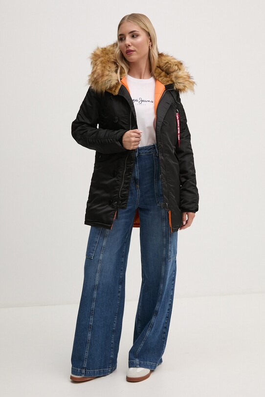 Alpha Industries kurtka N-3B VF 59 Wmn 113007 czarny AW24