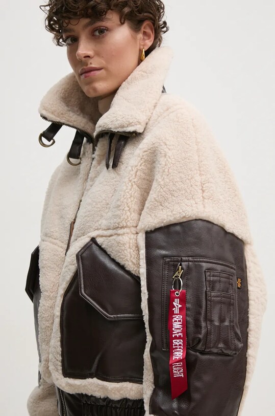 Alpha Industries geaca Teddy PU Bomber 148001