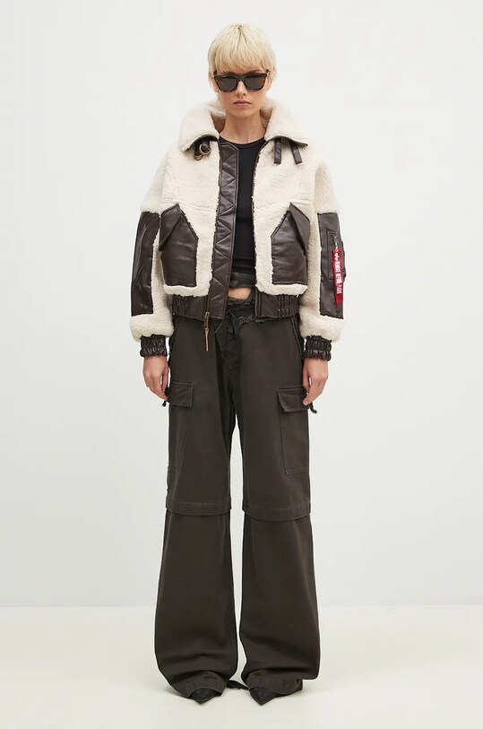 Alpha Industries kurtka Teddy PU Bomber 148001