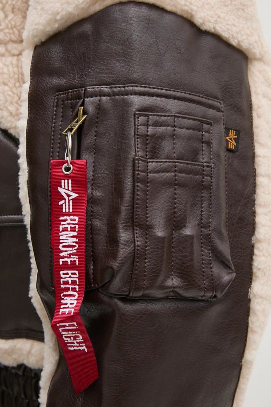 Jakna Alpha Industries Teddy PU Bomber 148001