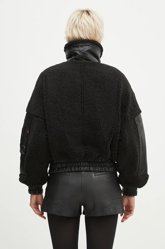 Дрехи Яке Alpha Industries Teddy PU Bomber 148001 черен