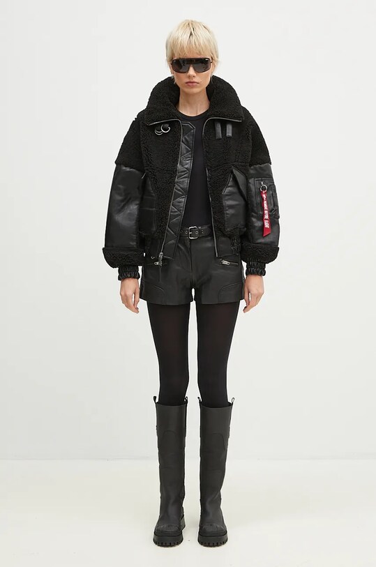 Яке Alpha Industries Teddy PU Bomber 148001