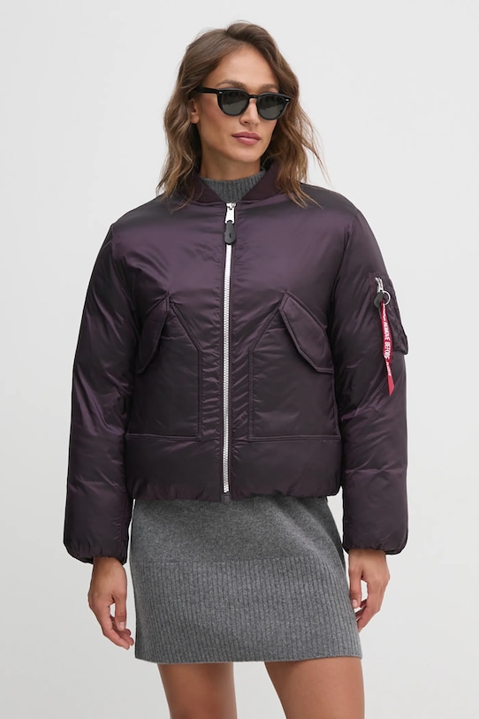 Bunda Alpha Industries fialová 148004