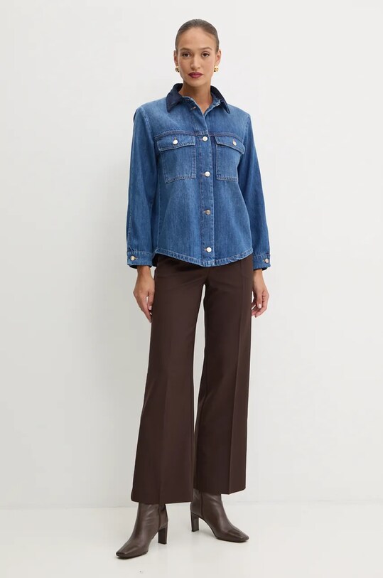 Marella camasa jeans 2423046034200 albastru AW24