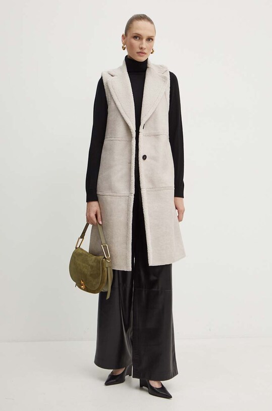 Marella bezrękawnik 2423906026200 beżowy AW24