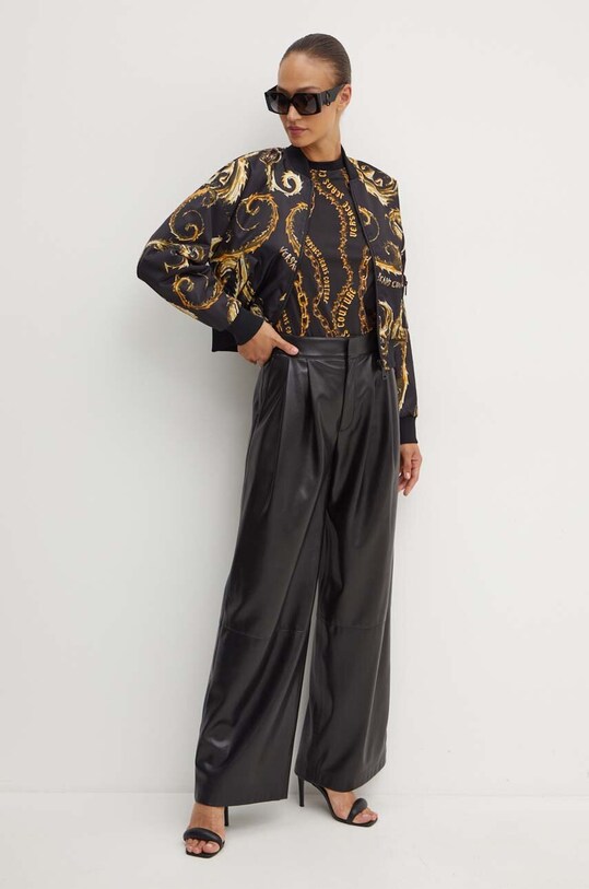 Versace Jeans Couture geaca bomber 77HAS408.CQD64 negru AW24
