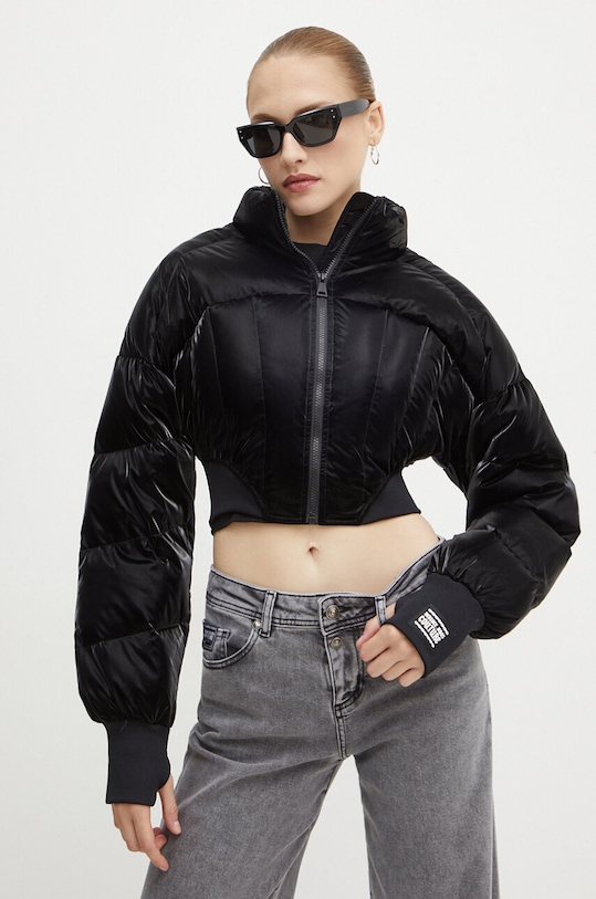 Versace Jeans Couture kurtka puchowa bez kaptura czarny 77HAUD16.CQ05D