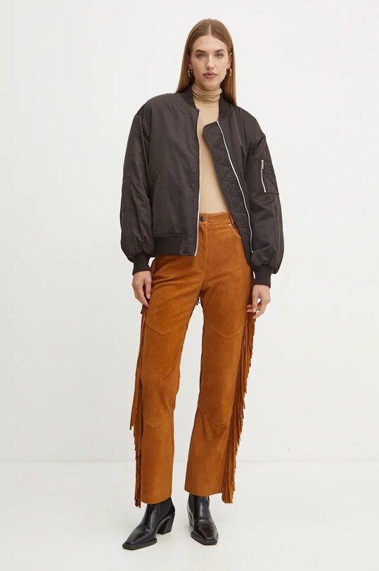 Ivy Oak kurtka bomber IO119104 brązowy AW24
